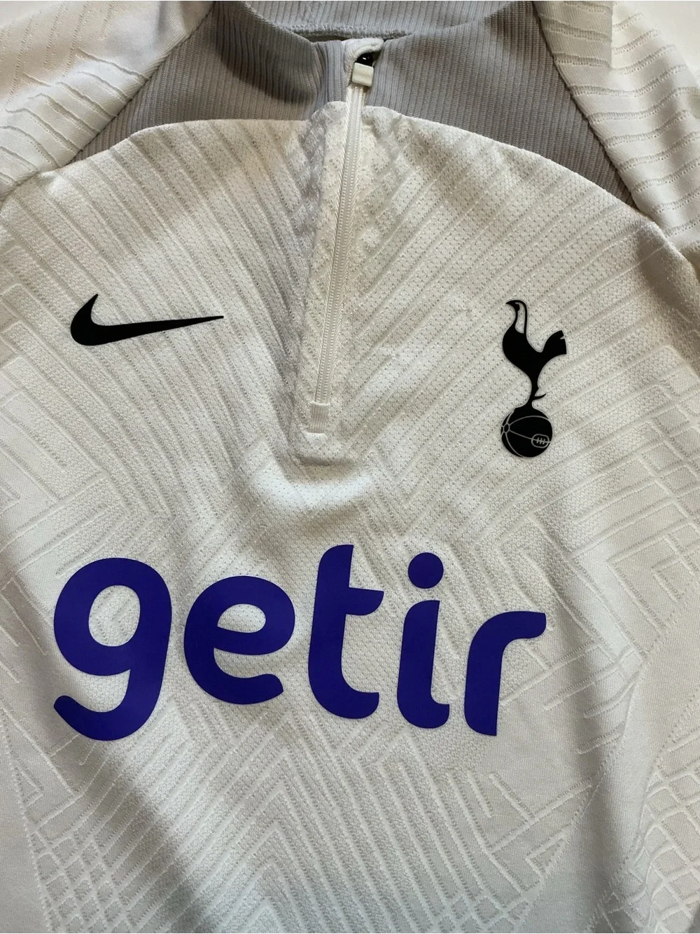 Nike ADV Elite Tottenham Hotspur FC Football Club Soccer 1/4 Zip Knit Pullover